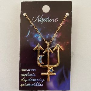 NWT Hot Topic Neptune Necklace Astrology Pisces Symbol
